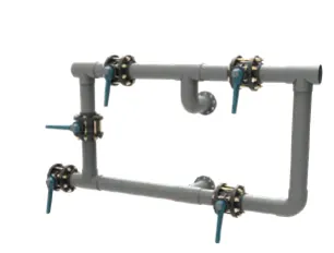 Bateria 5 Válvulas manuais para 1 filtro D110