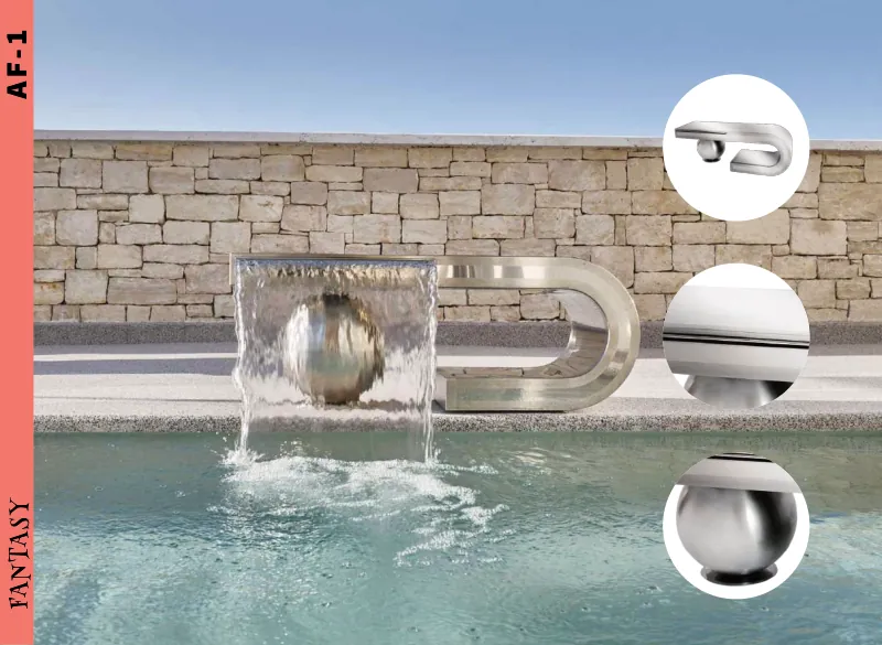 Cascata em aço inoxidável AISI 316L (qualidade marítima)