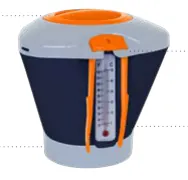 Doseador flutuante p/ pastilhas c/ termómetro e pinça FX PRO