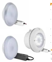 Projetor com nicho para betão PAR 56 DC luz branca