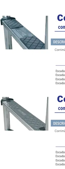 Escada com corrimão Standard