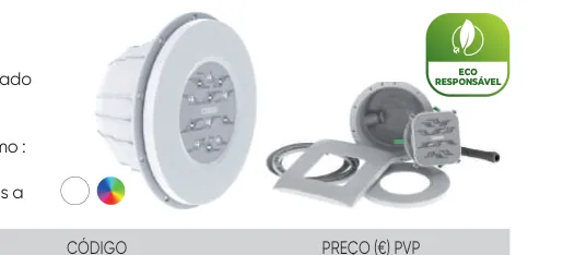 Projetor LED Weltico branco frio para nicho liner ou betão