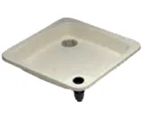 Base de chuveiro 80 x 80 cm - Com ancoragem Ø 43 mm