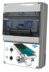 Quadro elétrico com transformador 100 W