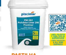 Cloro em pastilhas Piscimar PM-582 Polichlor Liner 200