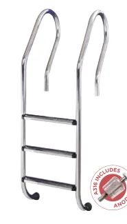 Escada mista inox A316L