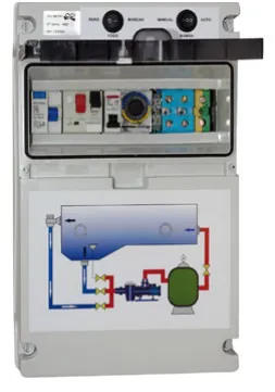 Quadro elétrico CE com transformador e terra
