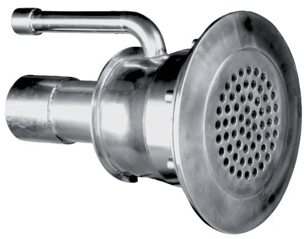 Bocal de hidromassagem de água fixo e furado Ø 180 mm 4'' reto