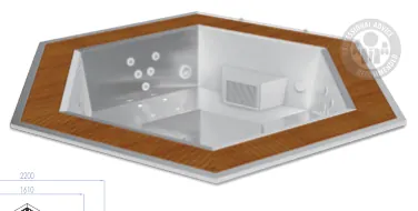 Spa Inox Design Neptuno + Projetor