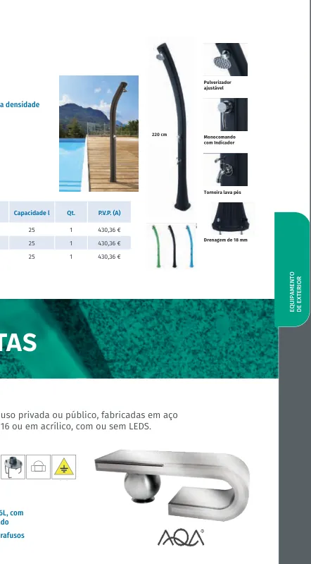 Duche solar Grace 25 L