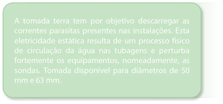 Kit de tomada e elétrodo terra p/ máquina de sal