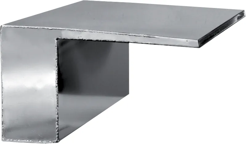 Fonte de parede em cascata horizontal inox