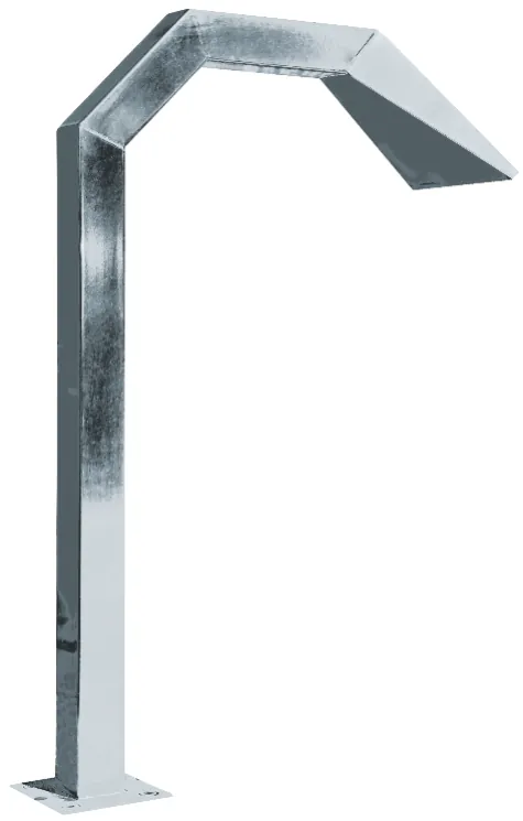 Fonte em leque inox Mar Piscine sem contraflange