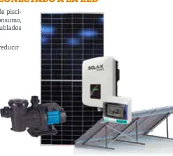 Kit fotovoltaico com bomba de piscina ligado à rede