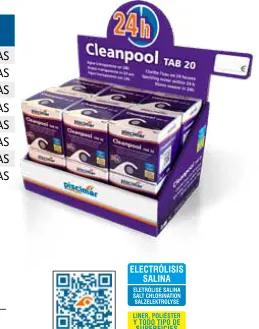 Abrilhantador em pastilhas Piscimar PM-663 Cleanpool Tab 20 0,10 kg