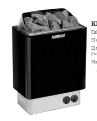 Aquecedor elétrico para sauna Kip