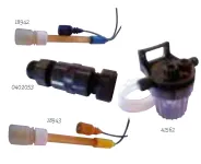 Abricado em PVC e plexiglás. Vaso portaelectrodos hasta 3 unidades. F