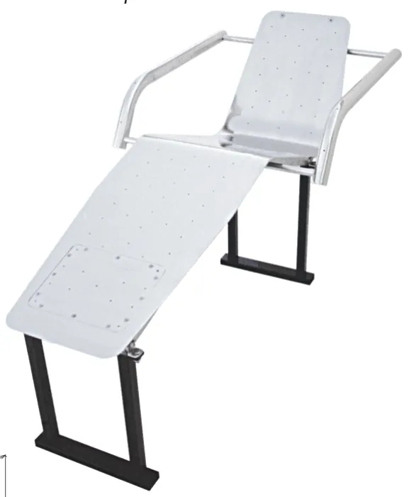 Cama de hidromassagem a ar com inspeção e corrimão 280 mm