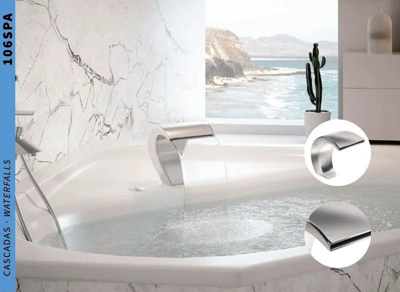 Cascata em aço inoxidável AISI 316L (qualidade marítima)