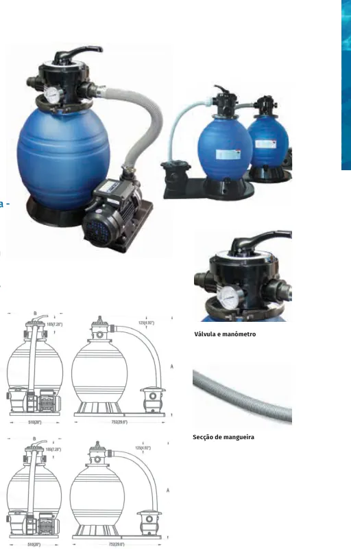 Filtro monobloc com bomba