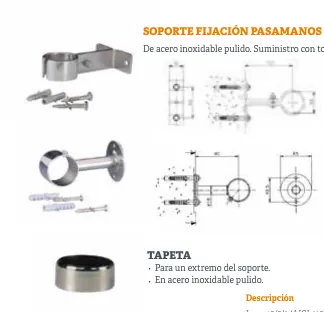 Prolongador reto inox