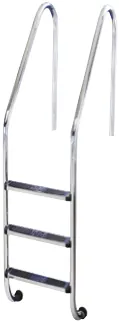 Escada inox AISI 316 padrão para piscina residencial