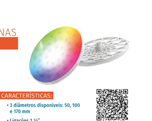 Lâmpada LED plana Vision Spectra DVM branca