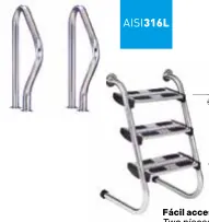 Escada inox Fácil Acceso Land