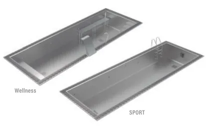 Piscina Wellness 9 x 3 x altura 1,2 m com transbordo