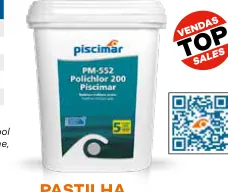 Cloro lento em pastilhas PM-552 Polichlor 200