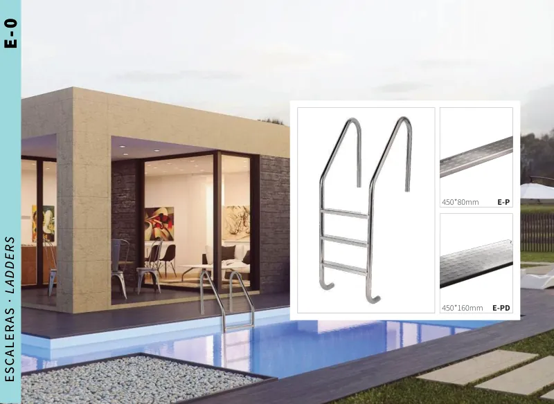 Escada em aço inoxidável AISI 316L (qualidade marítima)