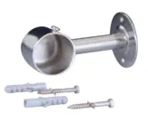Suporte Fixação P/Corrimão C/Extremo Tapado, Aisi-316L