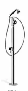 Duche de exterior em inox 18/8 tubo ø 63 mm