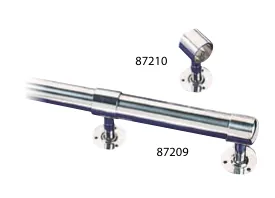 Suporte para tubo inox A316L Ø 43 mm
