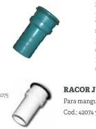 Terminal para mangueira de ligação à tomada do skimmer