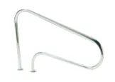 Corrimão fixada fora de água - Em inox AISI-316L polido Ø 43 mm - Para encastrar