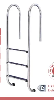 Escada de inox Muro A316L