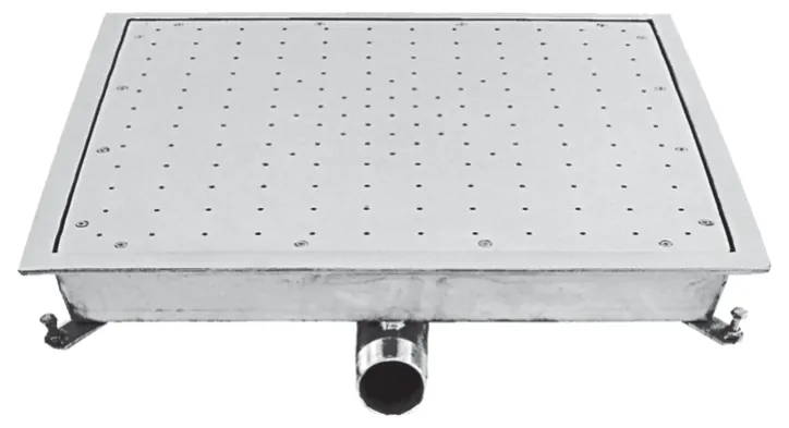 Placa de hidromassagem a ar millebolle quadrada para betão