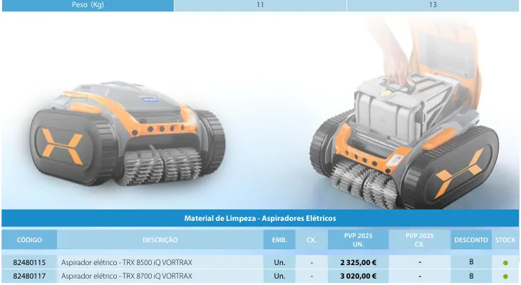 Aspirador elétrico - TRX 8500 iQ VORTRAX
