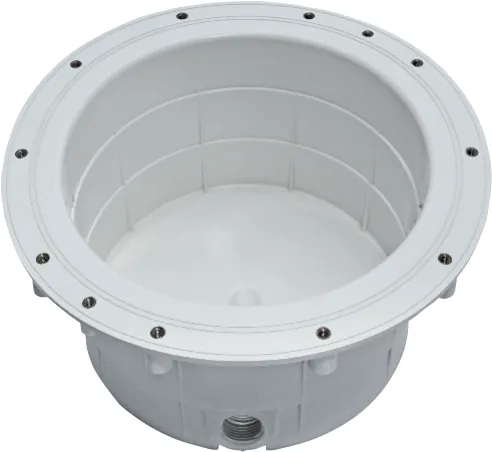 Projetor halogéneo inox standard Ø 320 mm com nicho em ABS