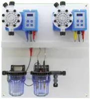 Painel GPH/GRH para controlo de pH e cloro