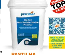 Tricloro em pastilhas Piscimar PM-522 Maxi Trichlor Tab 200