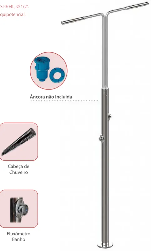 Chuveiro Azora duplo - com fluxómetro