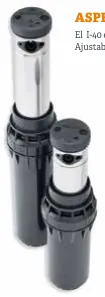 Aspersor I-40-04-SS-B. Ajustable e circular