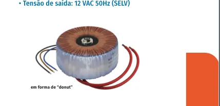 Transformador toroidal 12 VAC para calha DIN
