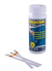 Tiras de análise AquaChek 2 parâmetros cloro e pH
