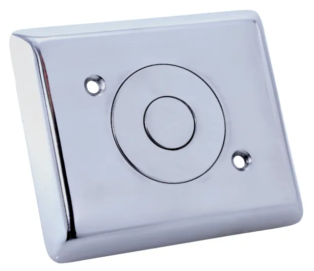 Botoneira pneumática de aço inox AISI 316L para 2 botões
