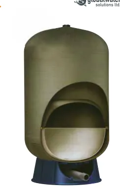 Hidrofores de membrana em composite C2B
