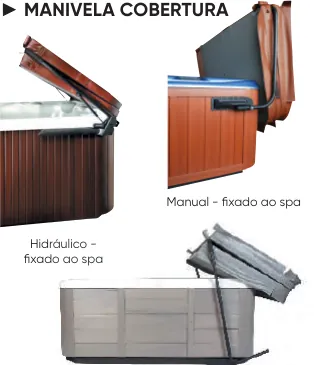 Manivela para cobertura de spa