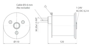 Conjunto Pulsador Simple Mini